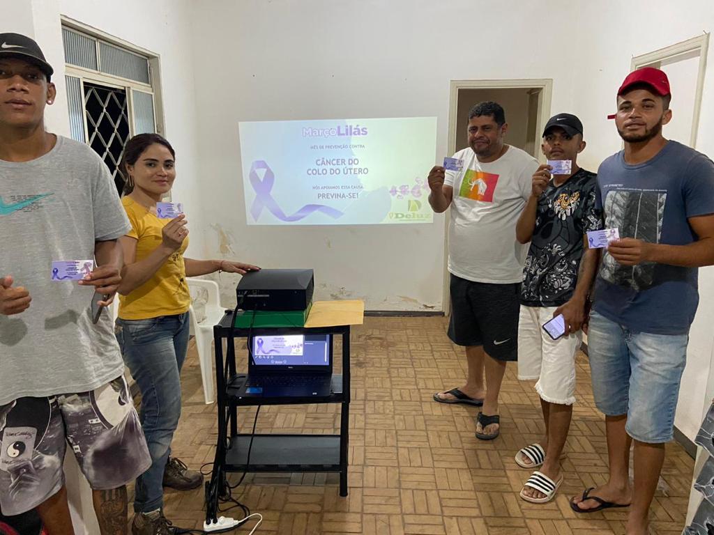 Campanha do Março Lilás com as equipes